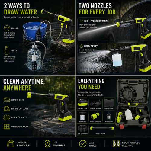 SEESE Cordless Pressure Washer